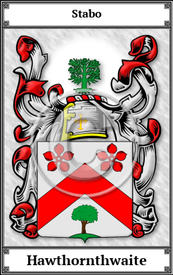 Hawthornthwaite Family Crest Download (JPG) Book Plated - 600 DPI
