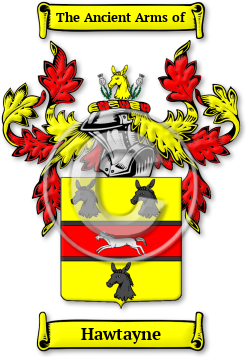 Hawtayne Family Crest Download (jpg) Legacy Series - 150 DPI