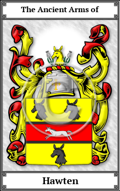 Hawten Family Crest Download (JPG)  Book Plated - 150 DPI