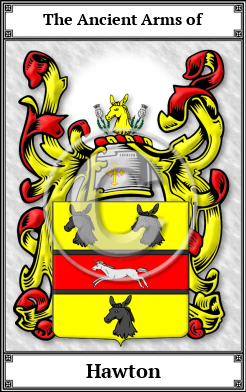 Hawton Family Crest Download (JPG) Book Plated - 600 DPI