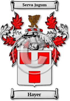 Hayer Family Crest Download (jpg) Legacy Series - 150 DPI