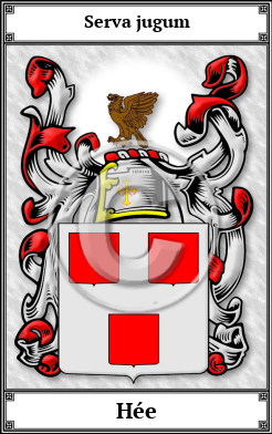 Hée Family Crest Download (JPG)  Book Plated - 150 DPI