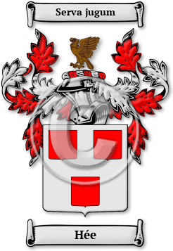 Hée Family Crest Download (jpg) Legacy Series - 150 DPI
