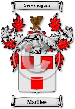 MacHee Family Crest Download (jpg) Legacy Series - 150 DPI