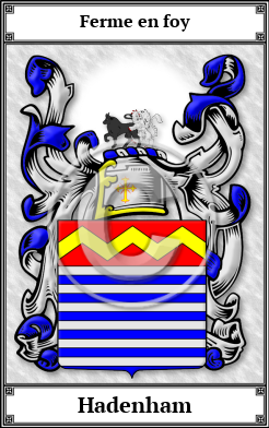 Hadenham Family Crest Download (JPG)  Book Plated - 150 DPI