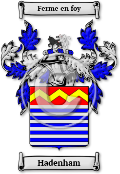Hadenham Family Crest Download (jpg) Legacy Series - 150 DPI
