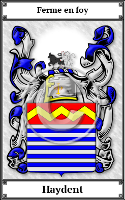 Haydent Family Crest Download (JPG)  Book Plated - 150 DPI