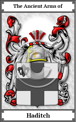 Haditch Family Crest Download (JPG) Book Plated - 600 DPI