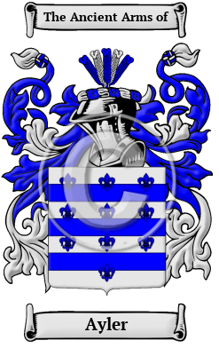 Ayler Family Crest Download (JPG) Heritage Series - 600 DPI
