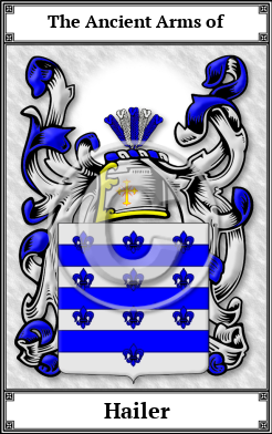 Hailer Family Crest Download (JPG)  Book Plated - 150 DPI