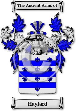 Haylard Family Crest Download (jpg) Legacy Series - 150 DPI