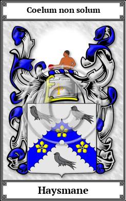 Haysmane Family Crest Download (JPG) Book Plated - 600 DPI