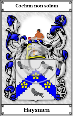 Haysmen Family Crest Download (JPG)  Book Plated - 150 DPI