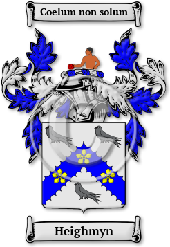 Heighmyn Family Crest Download (jpg) Legacy Series - 150 DPI