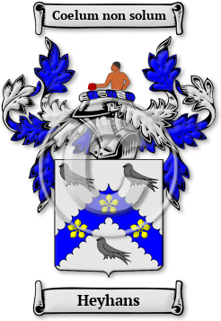 Heyhans Family Crest Download (JPG) Legacy Series - 600 DPI