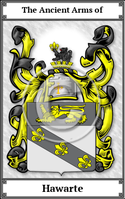 Hawarte Family Crest Download (JPG)  Book Plated - 150 DPI