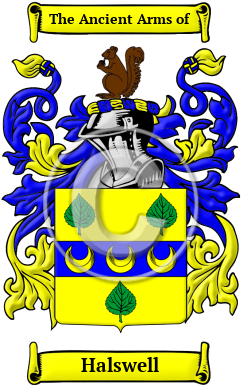 Halswell Family Crest/Coat of Arms
