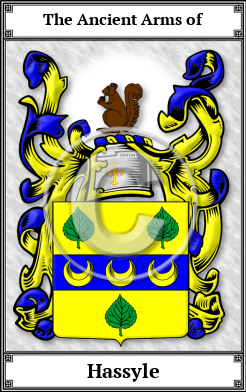 Hassyle Family Crest Download (JPG) Book Plated - 600 DPI