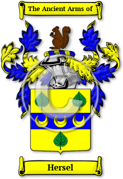 Hersel Family Crest Download (jpg) Legacy Series - 150 DPI