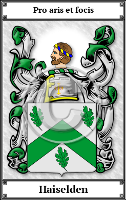 Haiselden Family Crest Download (JPG) Book Plated - 600 DPI