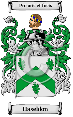 Haseldon Family Crest/Coat of Arms