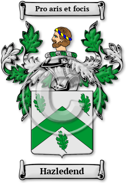 Hazledend Family Crest Download (jpg) Legacy Series - 150 DPI