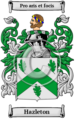 Hazleton Family Crest/Coat of Arms
