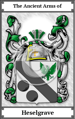 Heselgrave Family Crest Download (JPG)  Book Plated - 150 DPI