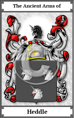 Heddle Family Crest Download (JPG)  Book Plated - 150 DPI