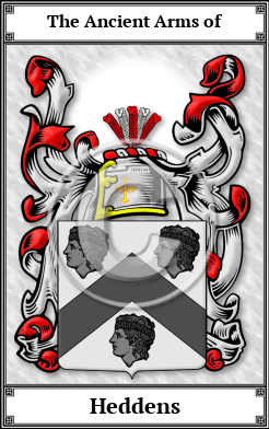 Heddens Family Crest Download (JPG) Book Plated - 600 DPI