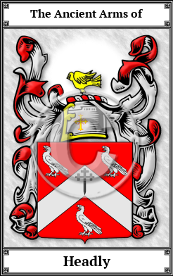 Headly Family Crest Download (JPG)  Book Plated - 150 DPI