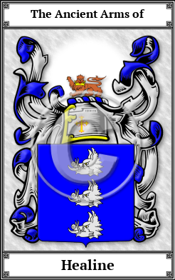 Healine Family Crest Download (JPG)  Book Plated - 150 DPI