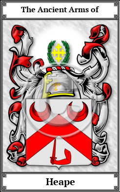 Heape Family Crest Download (JPG)  Book Plated - 150 DPI