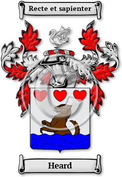 Heard Family Crest Download (JPG) Legacy Series - 600 DPI