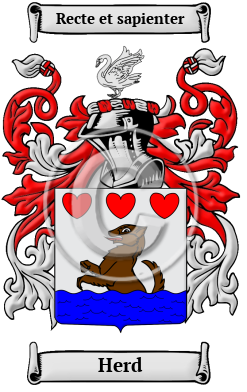 Herd Family Crest Download (JPG) Heritage Series - 600 DPI