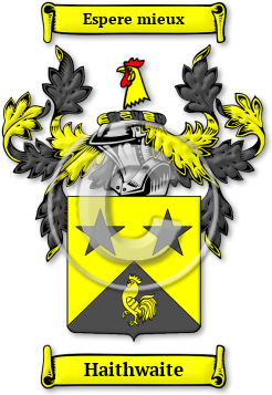 Haithwaite Family Crest Download (JPG) Legacy Series - 600 DPI