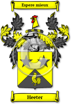 Heeter Family Crest Download (jpg) Legacy Series - 150 DPI