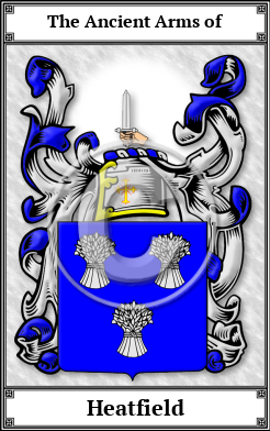 Heatfield Family Crest Download (JPG) Book Plated - 600 DPI