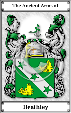 Heathley Family Crest Download (JPG)  Book Plated - 150 DPI