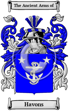 Havons Family Crest/Coat of Arms