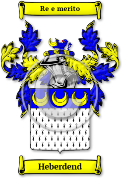 Heberdend Family Crest Download (JPG) Legacy Series - 600 DPI