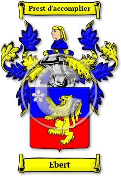 Ebert Family Crest Download (jpg) Legacy Series - 150 DPI