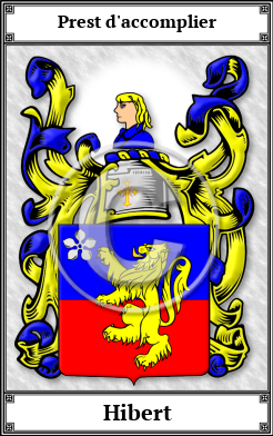 Hibert Family Crest Download (JPG) Book Plated - 300 DPI