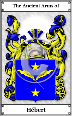 Hébert Family Crest Download (JPG)  Book Plated - 150 DPI