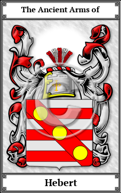 Hebert Family Crest Download (JPG)  Book Plated - 150 DPI