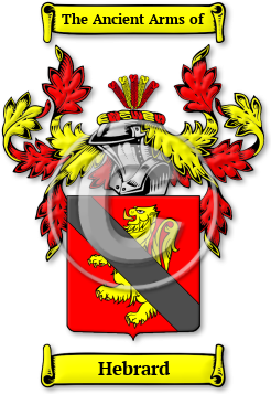 Hebrard Family Crest Download (jpg) Legacy Series - 150 DPI