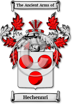 Hechennri Family Crest Download (jpg) Legacy Series - 150 DPI