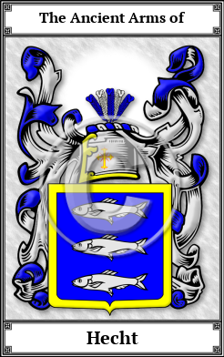 Hecht Family Crest Download (JPG)  Book Plated - 150 DPI