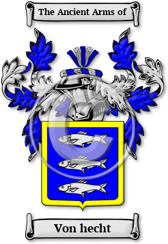 Von hecht Family Crest Download (jpg) Legacy Series - 150 DPI