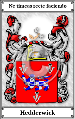 Hedderwick Family Crest Download (JPG)  Book Plated - 150 DPI